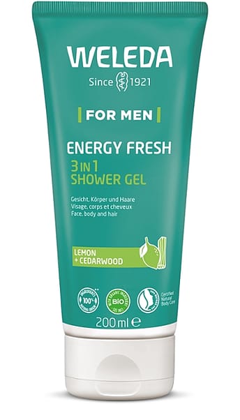 Men Energy Fresh 3 in 1 Shower Gel (Lemon + Cedarwood, 3 σε 1 Αφροντούς για τον άνδρα)