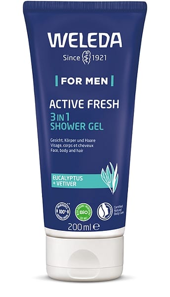 Men Active Fresh 3in1 Shower Gel (Eucalyptus + Vetiver, 3 σε 1 Αφροντούς για τον άνδρα)
