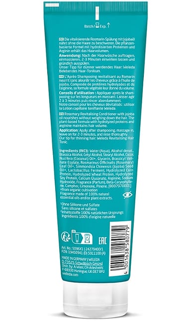 Τονωτικό Conditioner Δεντρολίβανο (Rosemary + Hydrolyzed Protein)
