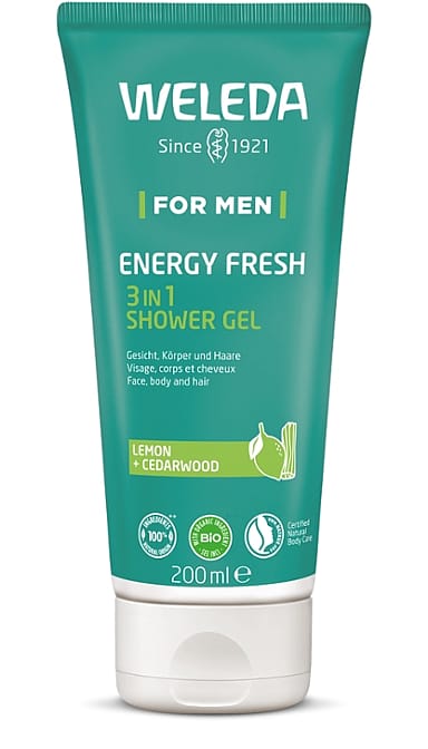 Men Energy Fresh 3 in 1 Shower Gel (Lemon + Cedarwood, 3 σε 1 Αφροντούς για τον άνδρα)